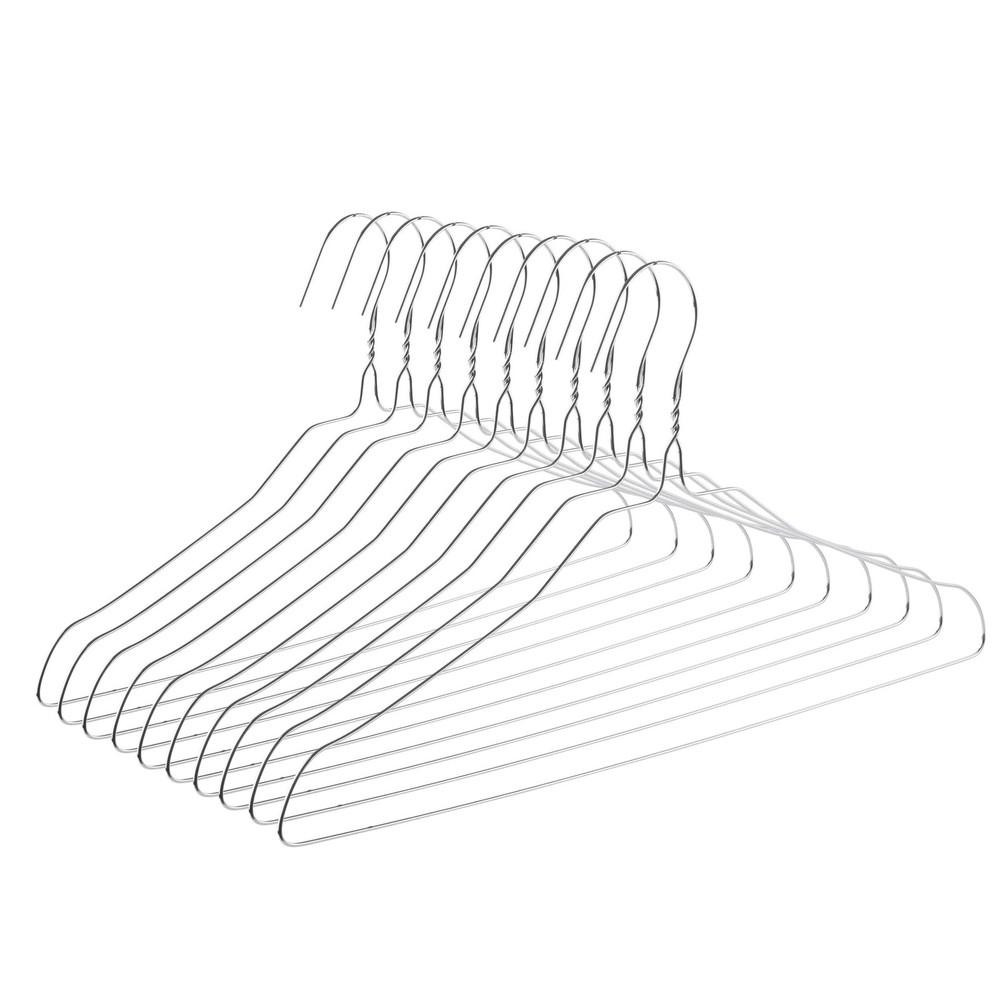 Mr. Pen- Metal Wire Hangers, 10 Pack, Silver 10