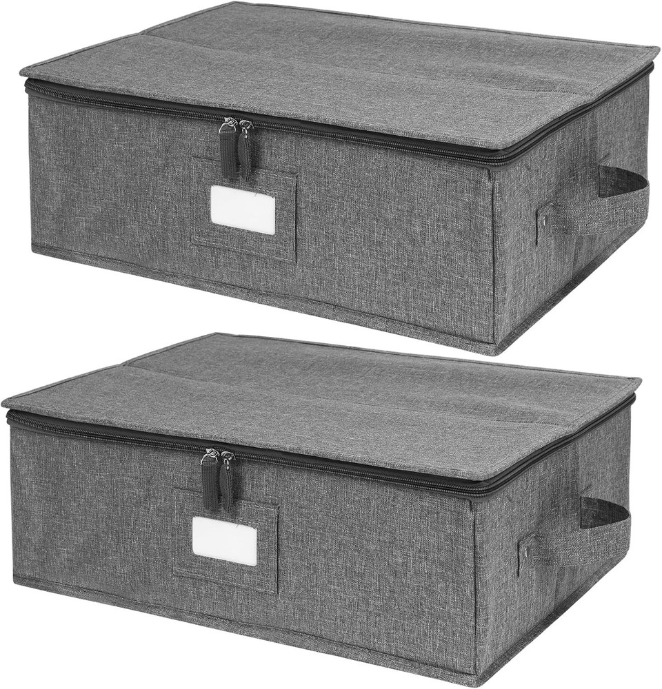 Storage Containers Hard Shell 2 Pack Platter Storage Case 17″ x 13″ x 6″