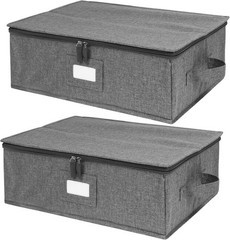 Storage Containers Hard Shell 2 Pack Platter Storage Case 17″ x 13″ x 6″