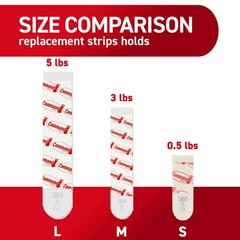 3M Command Medium Foam Refill Strips 2.75 in. L 12 pk