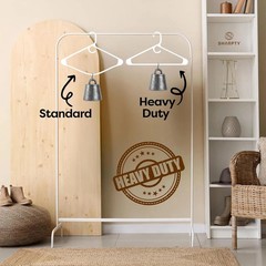 Ultra Heavy Duty Plastic Clothes Hangers – White Strong Durable Coat & Suit Hang