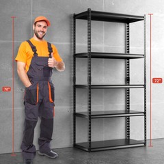 NAIZEA Garage Shelving Heavy Duty Storage Shelf Rack 5 Tier 400lbs Each Layer
