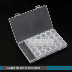 2Pcs 28 Grids Bead Storage Containers Diamond Painting Organizer Bead Box Diamon