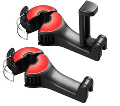 2 in 1 Car Seat Hooks for Purses and Bags with Phone Holder，Automative Headrest