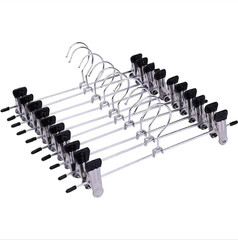 10pcs Anti-Slip Multi-Purpose Pants & Skirt Hangers for Clothes Drying – NEW