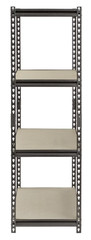 Muscle Rack 4-Shelf Steel Storage Shelving Unit – 36″ x 18″ x 60″ – Silver