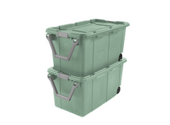 Sterilite Extra-Large Wheeled Industrial Storage Bin, 40 Gallon 2 Pack