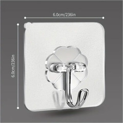 1~500 PCS Stainless Steel Adhesive Sticky Hooks Heavy Duty Wall Hook Hangers lot