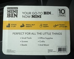10 Pack Greenmade Mini Bins with Lids Stackable Storage Bins for Organizing