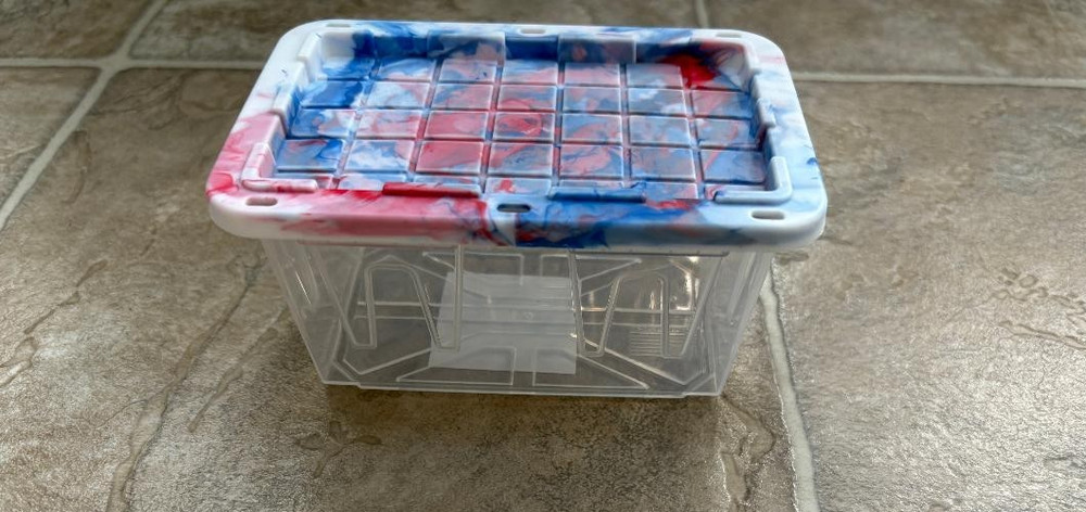 5 Lowes Tie Dye Teeny Tote Tiktok Viral Mini Plastic Storage Totes, free ship
