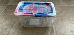 5 Lowes Tie Dye Teeny Tote Tiktok Viral Mini Plastic Storage Totes, free ship