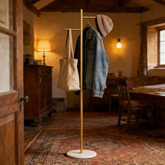 Heavy Duty Dual-pole Clothes Rail Anti-Collapse Garment Rack Coat Hanger Stand