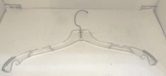 Lot Of 50 Clear 17” Plastic Swivel Clothes Hanger from Store Liquidation
