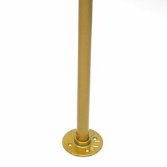 Industrial Pipe Clothes Rack Iron Garment Bar Closet Storage Gold Wall Mounted