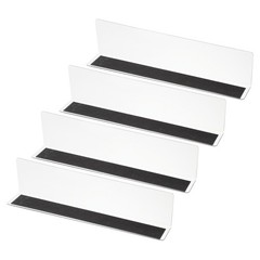 4 Pack Shelf Dividers for Closet Organization, 9.9×1.2×2.4″ Magnetic