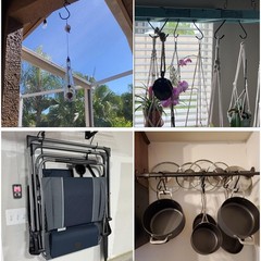 6 Inch Large S Hooks 4-Pack Heavy Duty Viny Coated Steel Hooks for Hanging