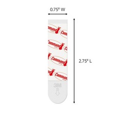 3M Command Medium Foam Refill Strips 2.75 in. L 12 pk