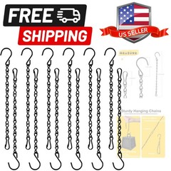 12 Pack 9.5 Inch Hanging Chain for Bird Feeders, Planters, Lanterns, Wind Chi…