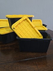 Set of 3 Lowes Teeny Tiny Tote Mini Storage Container Viral Bin Stackable