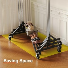 HOKEEPER Clothes Rack Z Rack Clothing Rack Commercial Garment Rack with Locka…