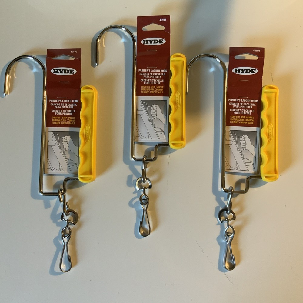 Hyde Painters Ladder Hook W/Comfort Grip Handle 45109 LOT OF 3 NEW MANY USES