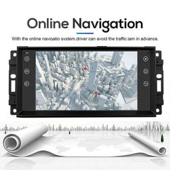 7″ Car Stereo for Jeep Commander 08-11 Carplay Android Auto BT Backup Cam 2G+32G