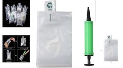 50 Pack Clear Inflatable Air Packaging Bags (4×6 in) with Free Pump for Shipping