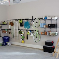 Rubbermaid Universal Metallic FastTrack Hanging Garage Hook Organizers (6 Pack)