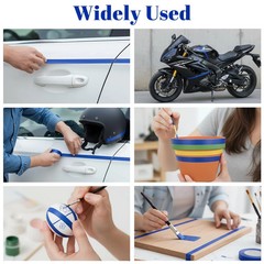 Vinyl Masking Tape for Automotive Car Paint (1/8 Inch, 1/4 Inch，3/8 Inch)