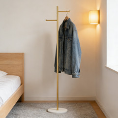 Heavy Duty Dual-pole Clothes Rail Anti-Collapse Garment Rack Coat Hanger Stand