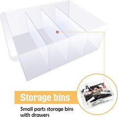 32 Pack 4.25 x 2 In Drawer Dividers for Storage Bins Plastic Storage Hardware