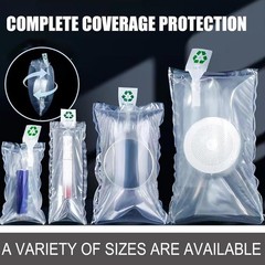 50 Pack Clear Inflatable Air Packaging Bags (4×6 in) with Free Pump for Shipping