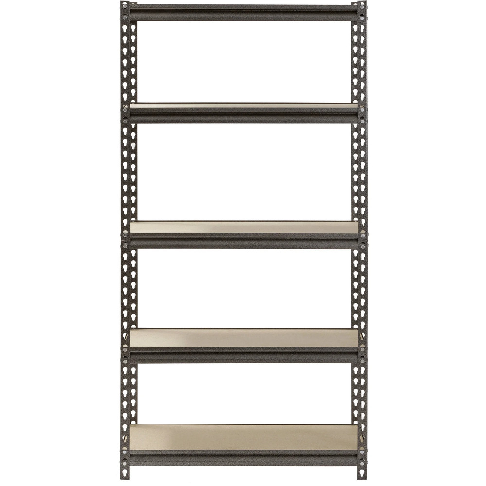 5-Shelf Steel Shelving, Silver-Vein, 12″ D X 30″ W X 60″ H