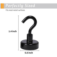 20Pack Magnetic Hooks 30Lbs+ Magnet Hooks Heavy Duty Strong Magnets