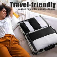 6 Set Compression Packing Cubes for Travel, Lightweight and Space-Saving Lugg…