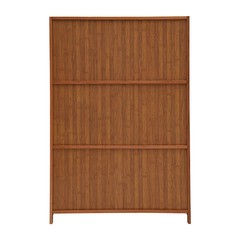 32In Entryway Bamboo Shoe Cabinet 7-Tier Storage w/ 3 Flip-Up Doors