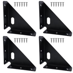 Corner Bracket Gusset Joints 4Pcs, Heavy Duty Metal Steel Triangle Shelf Brac…