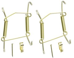 Decorative Plate Display Expandable Hanger Gold Tone 7.5-Inch to 9.5-Inch 2packs