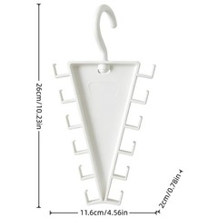 2 X V-shaped hanger with double-sided hooks wardrobe organization