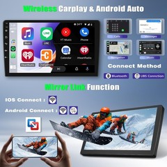 10″ Car Stereo for Jeep Wrangler Commander Liberty Wireless CarPlay Android Auto
