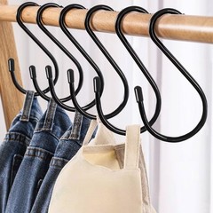 6 Inch Large S Hooks 4-Pack Heavy Duty Viny Coated Steel Hooks for Hanging
