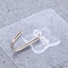 Suction Hooks Transparent Strong Suction 6 x 2.36 x 0.39in 5Pcs