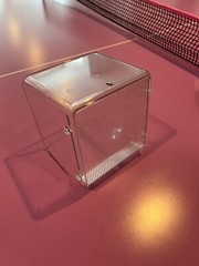 One Piece Clear Plastic Stackable Storage Bins Height 5 / Length 6 / Wide 6