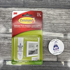 3M Command Medium Picture Hanging Strips, 6 Pack Of 2 Pairs, 12 Lb Hold {56}