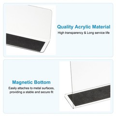 8 Pack Shelf Dividers for Closet Organization, 7.9×1.2×2.4″ Magnetic