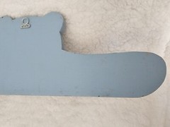 Bear Handmade Wood Coat Jacket Hat & Clothing Hanger Rack Blue Heart 16” Long