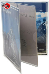 ASVP Shop JW Field Service Vinyl Magazine and Tract Organizer Holder Clear