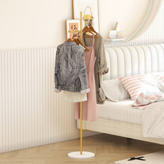 Heavy Duty Dual-pole Clothes Rail Anti-Collapse Garment Rack Coat Hanger Stand