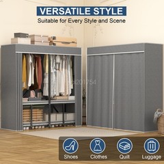 Wardrobe Dustproof Wardrobe Folding Storage Wardrobe Freestanding Wardrobe