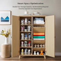 20 Pack Clear Adjustable Double Layer Shoe Stacker Closet Space Saver